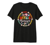 Retro Office Manager Appreciation - Cute School Admin Staff Camiseta Premium