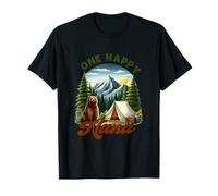 Retro One Happy Nana Camper - Oso de cumpleaños a juego Camiseta
