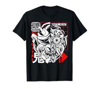 Retro Oni Cyberpunk Samurai Arts Bushido Warrior Camiseta