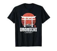 Retro Onomichi Japón Torii Gate Japanese Kanji Souvenir Camiseta
