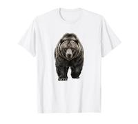 Retro Oso Poder símbolo Naturaleza Fauna Bosque Arte gráfico Camiseta