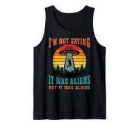 Retro OVNI Extraterrestre sin Decir Extraterrestres Camiseta sin Mangas