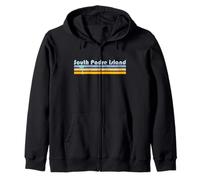 Retro Palmera Retro-SouthPadreIsland Sudadera con Capucha