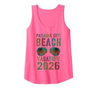Retro Panama City Beach Vacation 2026 Viaje Crucero Vacay Camiseta sin Mangas