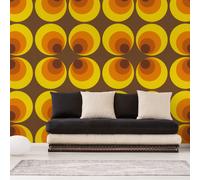 AS Creation Retro Papel Pintado Geométrico Vintage Feature Pared Amarillo/Brown
