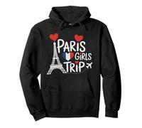 Retro Paris Girls Trip Princess Vacay Familia Besties Queen Sudadera con Capucha