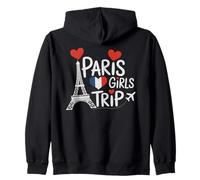 Retro Paris Girls Trip Princess Vacay Familia Besties Queen Sudadera con Capucha