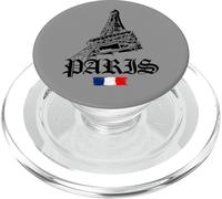 Retro Paris Old Outfit, Abstract Paris Illustration Fashion PopSockets PopGrip para MagSafe