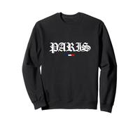 Retro Paris Old Outfit, Abstract Paris Illustration Fashion Sudadera