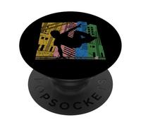 Retro Parkour Corriendo Traceur Freerunner Backflip Deporte PopSockets PopGrip Adhesivo