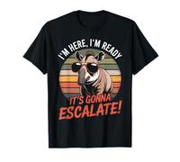 Retro Party Tapir I'm Here I'm Ready It's Gonna Escalate Camiseta