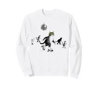 Retro Patinaje sobre Ruedas Gatos Derby Skater Sudadera