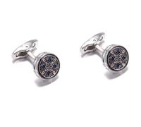 Retro Pattern Cufflinks for Men, Fashion French Shirt Buttons with Vintage Design for Jewelry Gifts & Embellishment(3)