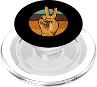 Retro Peace Vintage Shirt 60's 70's Hippie Gift PopSockets PopGrip para MagSafe