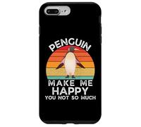 Retro Penguin Make Me Happy, no Eres Tan Amante de los Animales Carcasa para iPhone 7 Plus/8 Plus