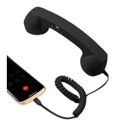 Retro Phone Adapter - Type-C Classic Telephone Converter, Built-in Microphone for Clear Audio, Vintage Handset Style for Smartphones | Office Desk Travel Home School Communication Accessory