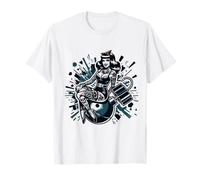 Retro Pin-Up Girl Bomber Girl Camiseta