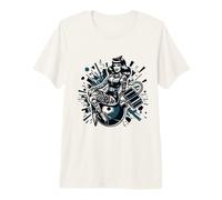Retro Pin-Up Girl Bomber Girl Camiseta Premium