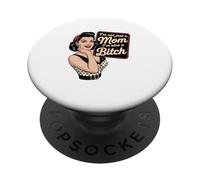 Retro Pin-Up No Soy Solo una mamá, también Soy una Perra PopSockets PopGrip Adhesivo