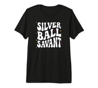 Retro Pinball Player Silver Ball Savant Camiseta Premium