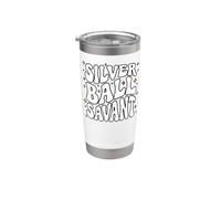 Retro Pinball Player Silver Ball Savant Vaso térmico de acero inoxidable de doble pared