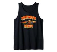 Retro Pinewood Derby Cub Scouts Comic Style Camiseta sin Mangas