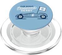 Retro Pinewood Derby Cub Scouts Racer Race Car Logo PopSockets PopGrip para MagSafe