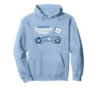 Retro Pinewood Derby Cub Scouts Racer Race Car Logo Sudadera con Capucha