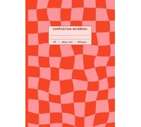 Retro Pink & Red Checkered Notebook A4: Bold Vintage Aesthetic Journal | 120 College Ruled Pages | Groovy Retro Stationery for Students, Writers & Dreamers