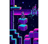 Retro Pixel Art Gaming Notebook: Cute Lined Journal for School, Study, Note Taking, Productivity, Writing, Journaling & Stationery Lovers