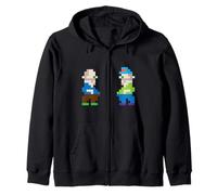 Retro Pixel Art Personaje 8-bit #2 por f-rico Sudadera con Capucha