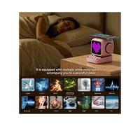 Retro Pixel Art Speaker 15W Wireless Charger Clock White Noise Speaker Cute Gift Home Decoration Green