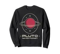 Retro Plutón Nunca Olvides Planeta Clásico Plutón Nostalgia Sudadera