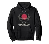 Retro Plutón Nunca Olvides Planeta Clásico Plutón Nostalgia Sudadera con Capucha