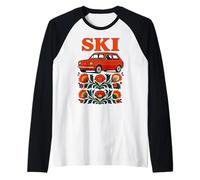 Retro Polaco Coche Folk Art Eslavo Raíces Orgullo Camiseta Manga Raglan