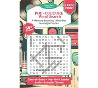 Retro Pop-Culture Word Search: Easy to Read Puzzle Book for Seniors, Boomers about Vintage Media, Music, Fashion, and More | 6x9 inches, 112 pages | ... Support (Word Search Retro Vibes Edition)