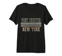 Retro Port Chester Nueva York Camiseta Premium