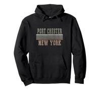 Retro Port Chester Nueva York Sudadera con Capucha