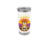 Retro Prairie Dog Sunset- Cazador de perros de la pradera vintage Vaso térmico de acero inoxidable de doble pared