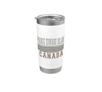 Retro Prince Edward Island Canadá Vaso térmico de acero inoxidable de doble pared