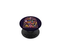 Retro Profesor Humor Cita Floral Día Escolar Estado de ánimo PopSockets PopGrip Adhesivo