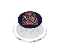 Retro Profesor Humor Cita Floral Día Escolar Estado de ánimo PopSockets PopGrip para MagSafe