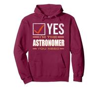 Retro Profession I'm The Astronomer Sudadera con Capucha, Unisex para Adultos, Granate, L