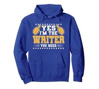 Retro Profession I'm The Writer Sudadera con Capucha, Unisex para Adultos, Azul Real, M