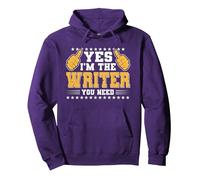 Retro Profession I'm The Writer Sudadera con Capucha, Unisex para Adultos, Morado, XXL