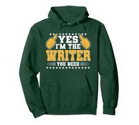 Retro Profession I'm The Writer Sudadera con Capucha, Unisex para Adultos, Verde Bosque, M