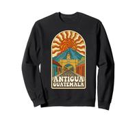 Retro Psychedelic Antigua Guatemala Travel Poster Sudadera