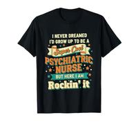Retro Psychiatric Nurse Gift Idea for Mental Health RNs Camiseta