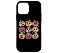 Retro Pumpkin Cute Faces Halloween Fall Carcasa para iPhone 12 Mini