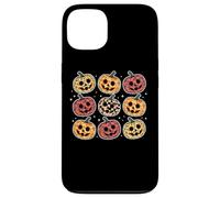 Retro Pumpkin Cute Faces Halloween Fall Carcasa para iPhone 13